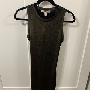 Gold Metallic Bodycon Dress